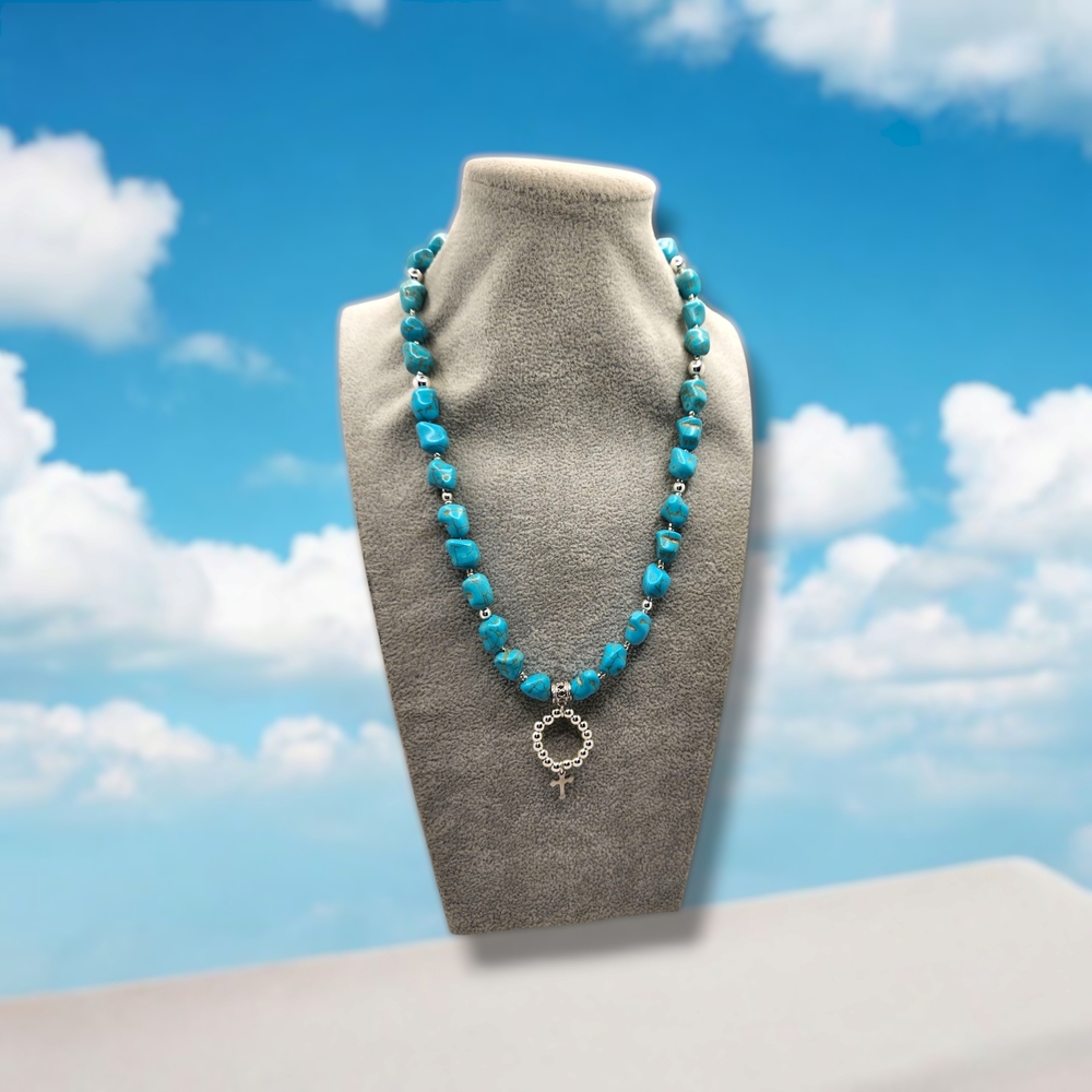 Blessed Path Turquoise Necklace - Picture 3 of 5